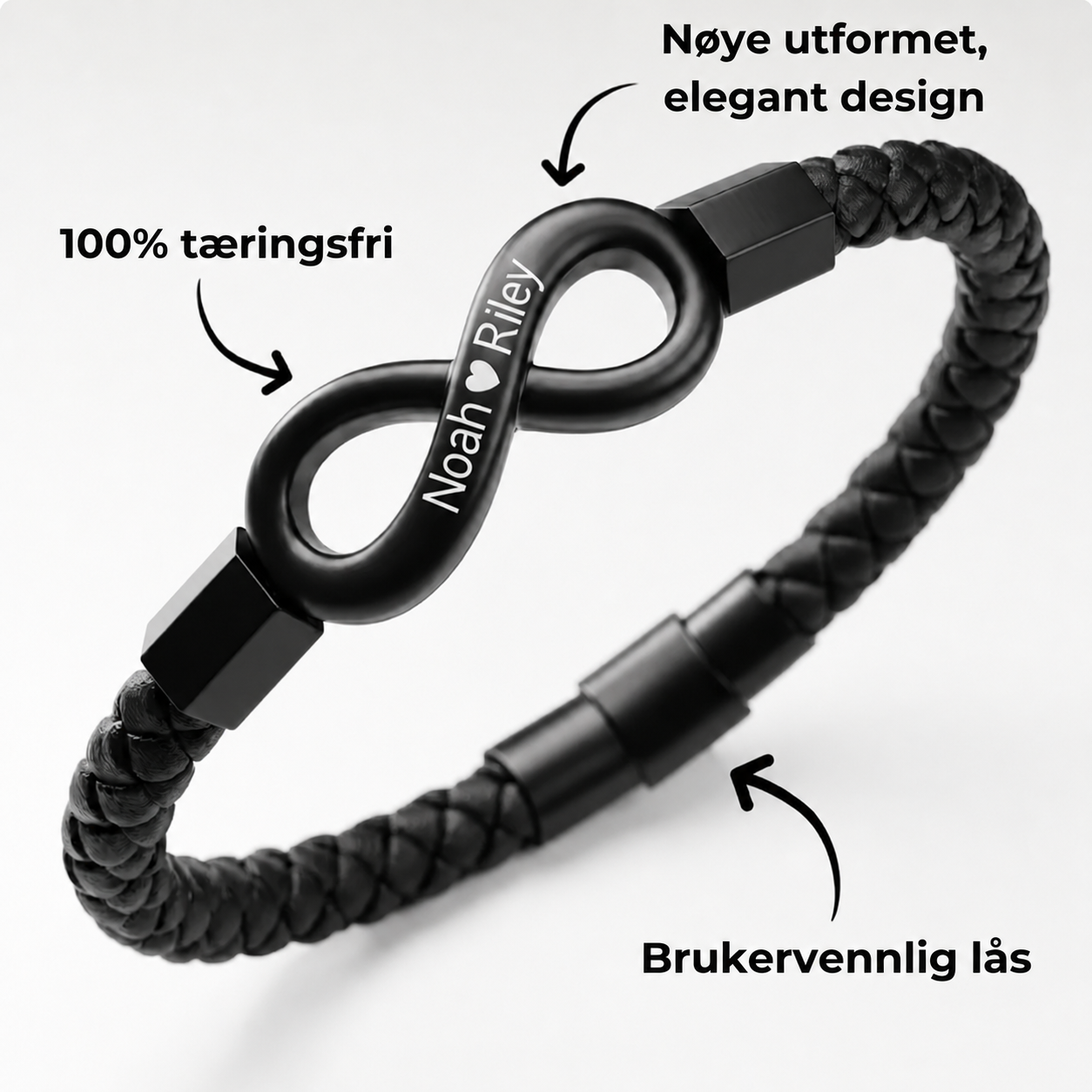 Personlig armbånd «Til min mann»