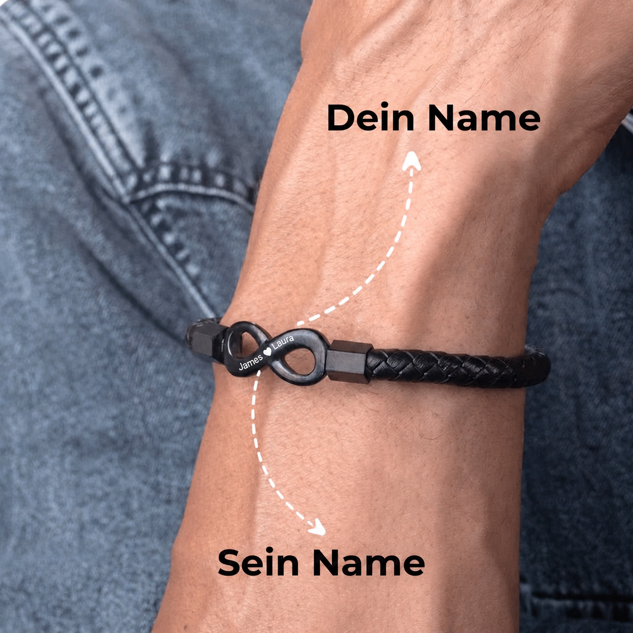 Graviertes Armband "Für meinen Mann"
