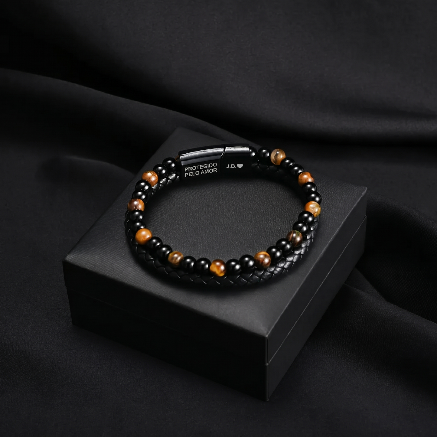 Escudo do Filho – Pulseira de Olho de Tigre