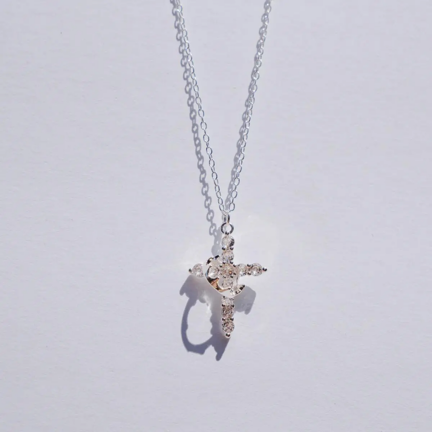 Crowned Cross Faith Necklace