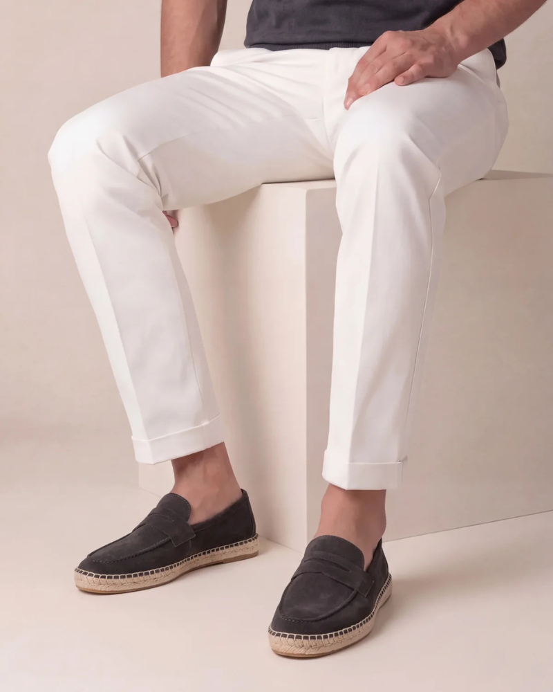 Coffee Suède Riviera Espadrille