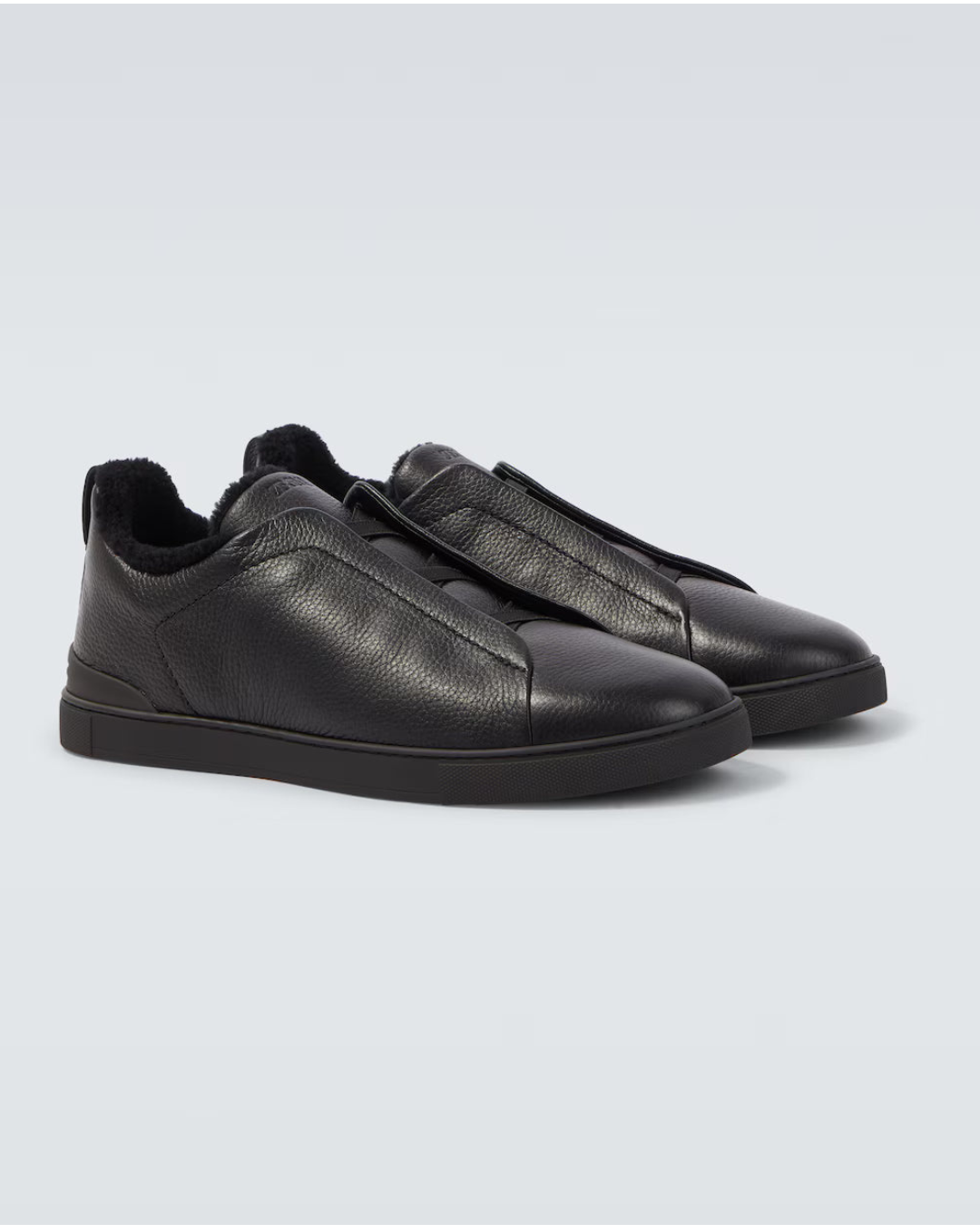 Triple sneaker - Black Shearling-Lined