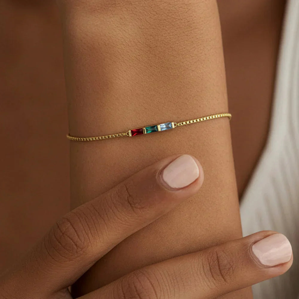 Pulsera Arcoíris de Piedras de Nacimiento