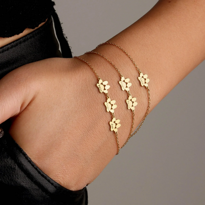 Pulsera huella mascota con nombre