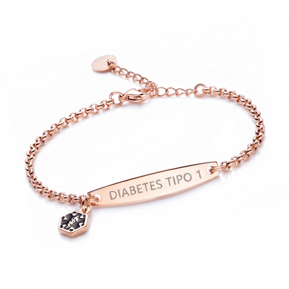 Pulsera de identificación para la diabetes