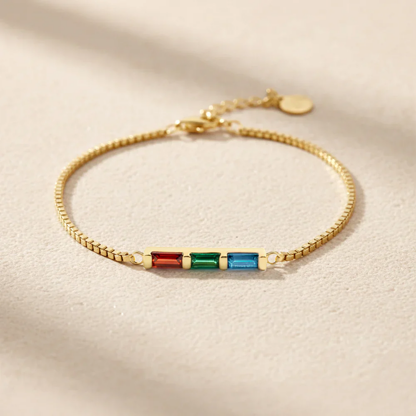 Pulsera Arcoíris de Piedras de Nacimiento