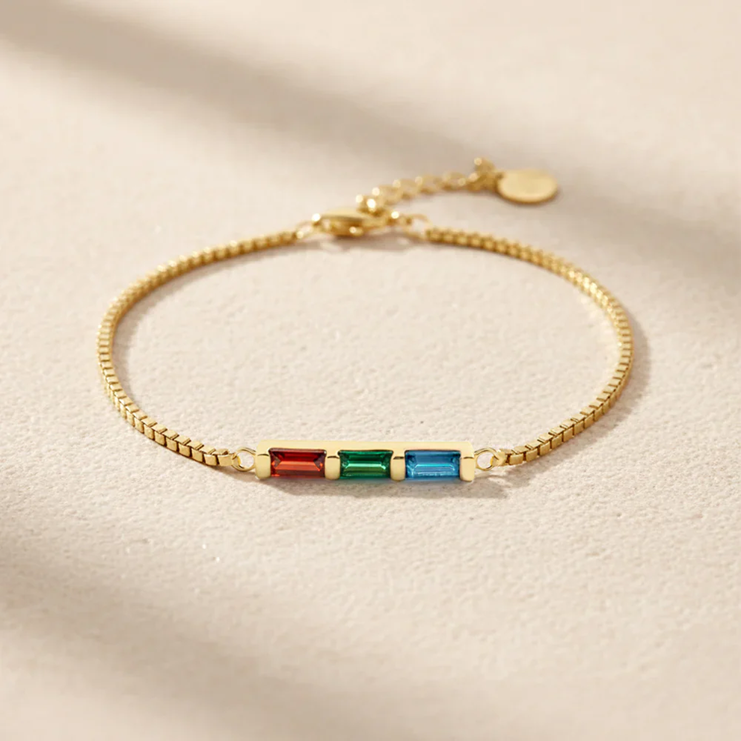 Pulsera Arcoíris de Piedras de Nacimiento