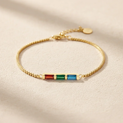 Pulsera Arcoíris de Piedras de Nacimiento