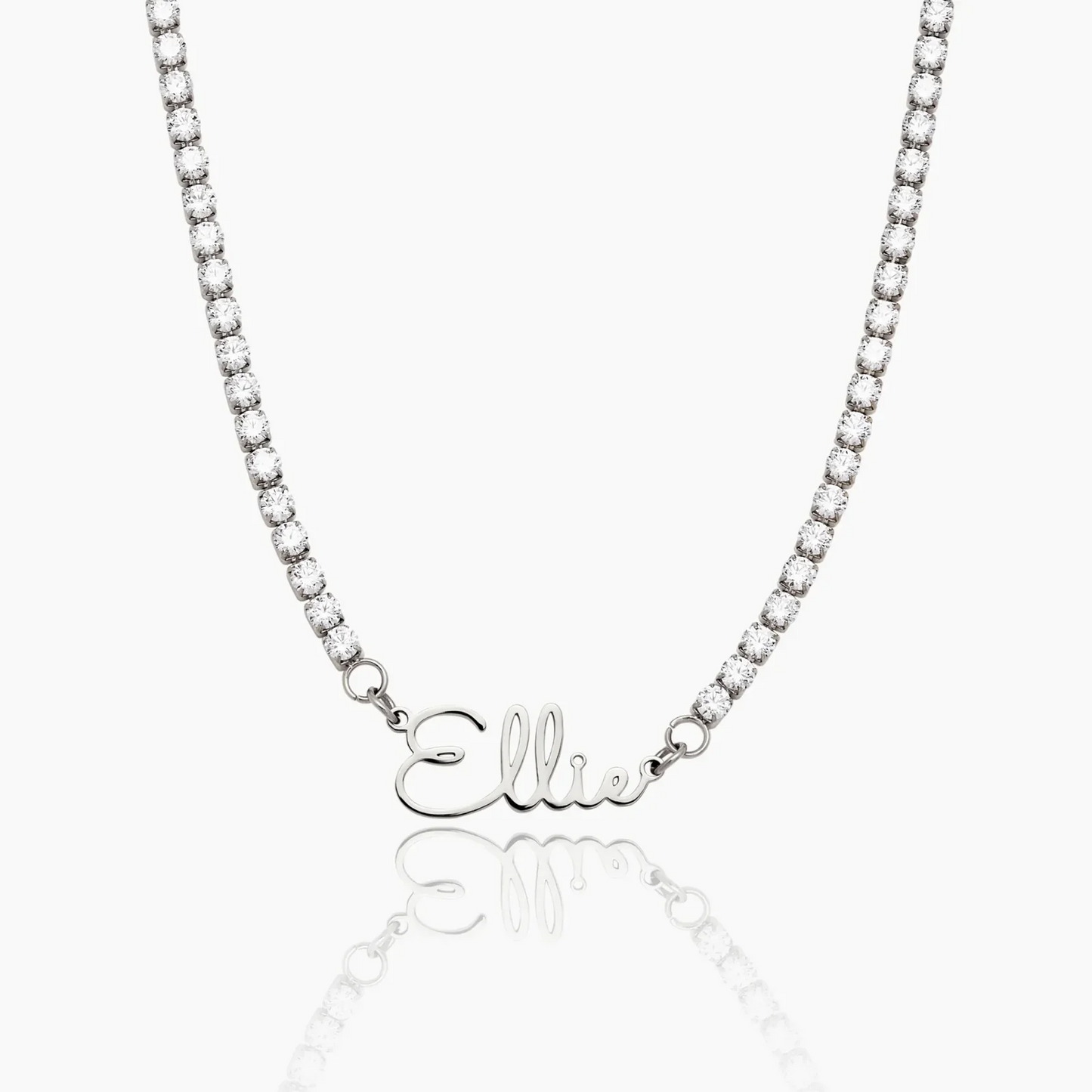 Personalized Signature Tennis Necklace