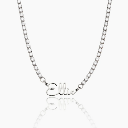 Personalized Signature Tennis Necklace