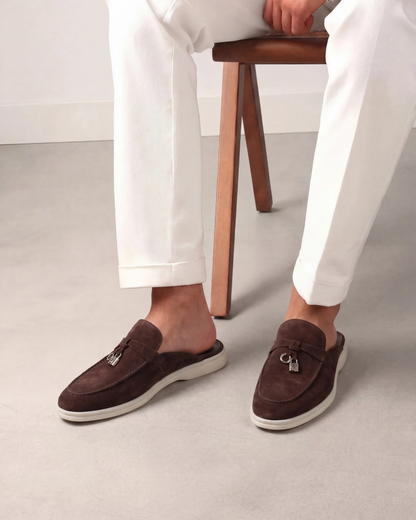 Brown Suède Mediterranean Mule