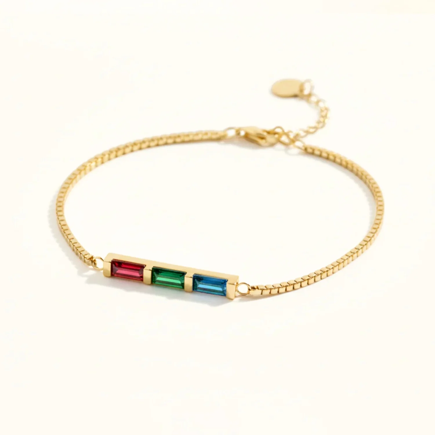 Pulsera Arcoíris de Piedras de Nacimiento