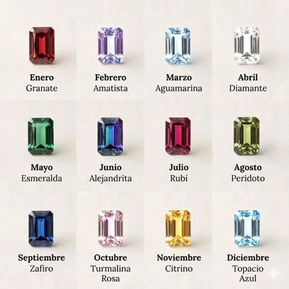 Pulsera Arcoíris de Piedras de Nacimiento