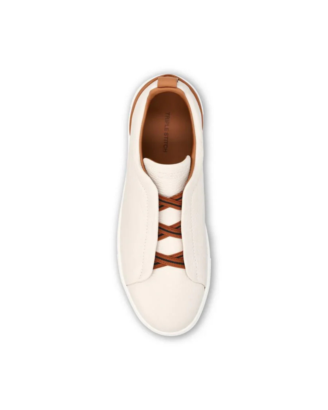 Triple sneaker - White / Cognac Trim