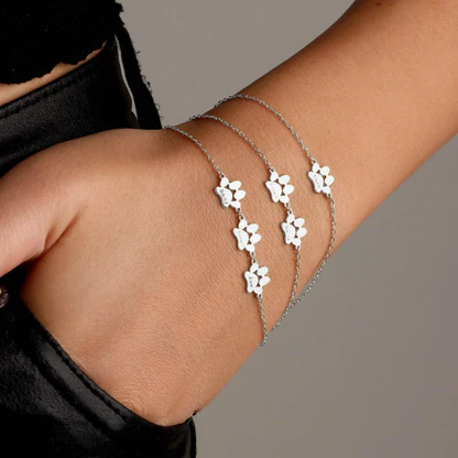 Pulsera huella mascota con nombre