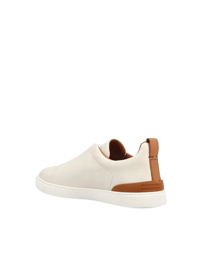 Triple sneaker - White / Cognac Trim