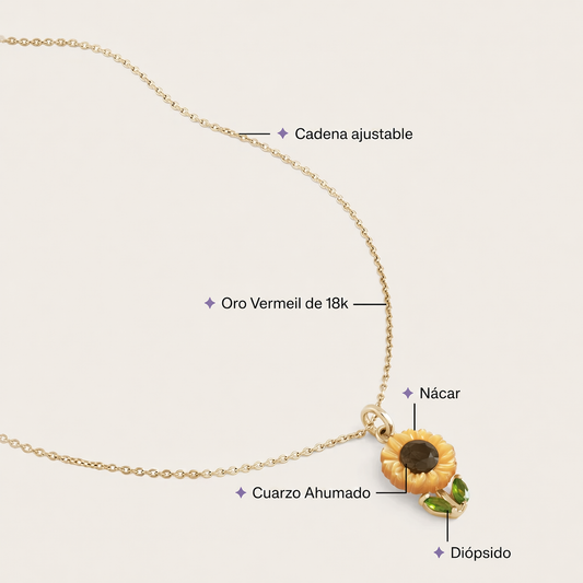 Collar Girasol en Flor