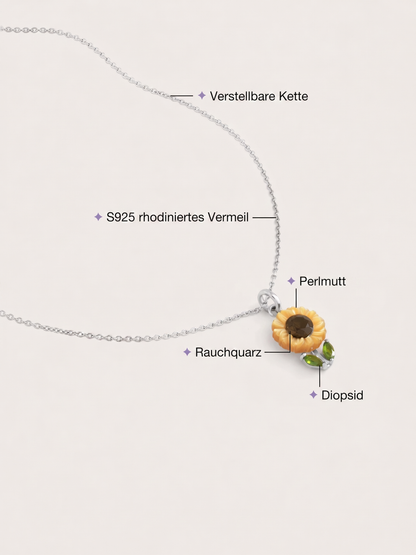 Halskette Blühende Sonnenblume