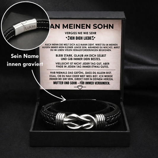 „Für meinen Sohn“ graviertes Armband