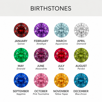 Adjustable Initial  & Birthstone Ring