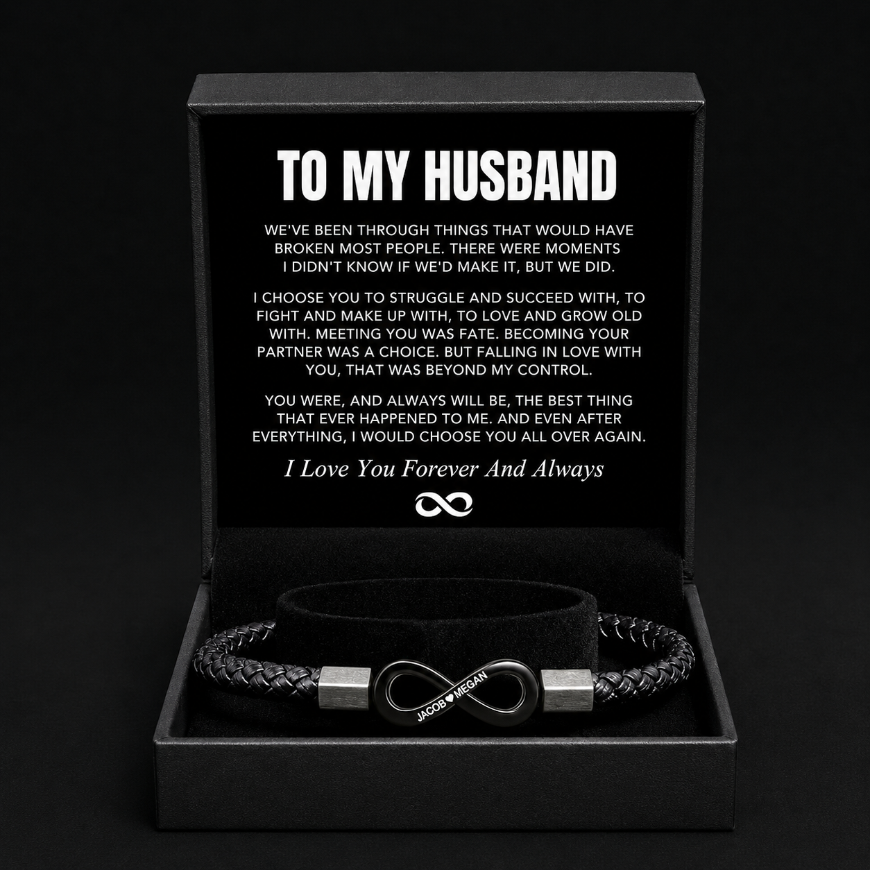 "To My Husband" Personalized Bracelet
