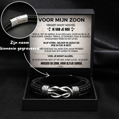 Gegraveerde Armband Voor Mijn Zoon
