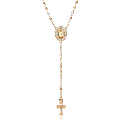 Collar Cruz Virgen María