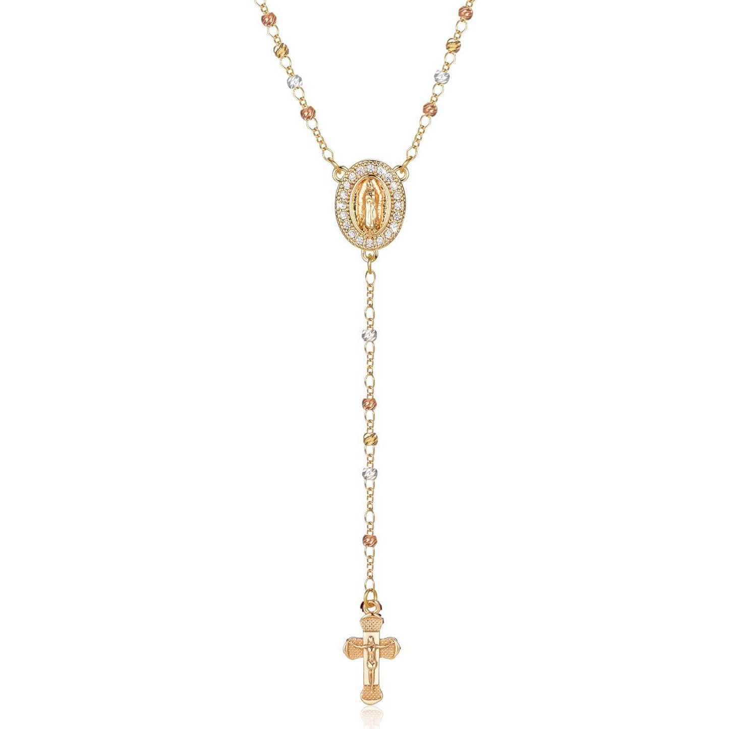 Virgin Mary Cross Necklace