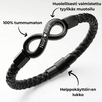 Yksilöity rannekoru miehelleni