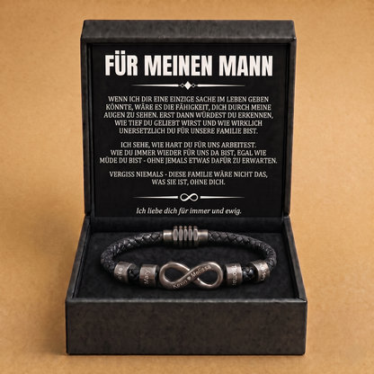 Infinity-Armband mit Gravur