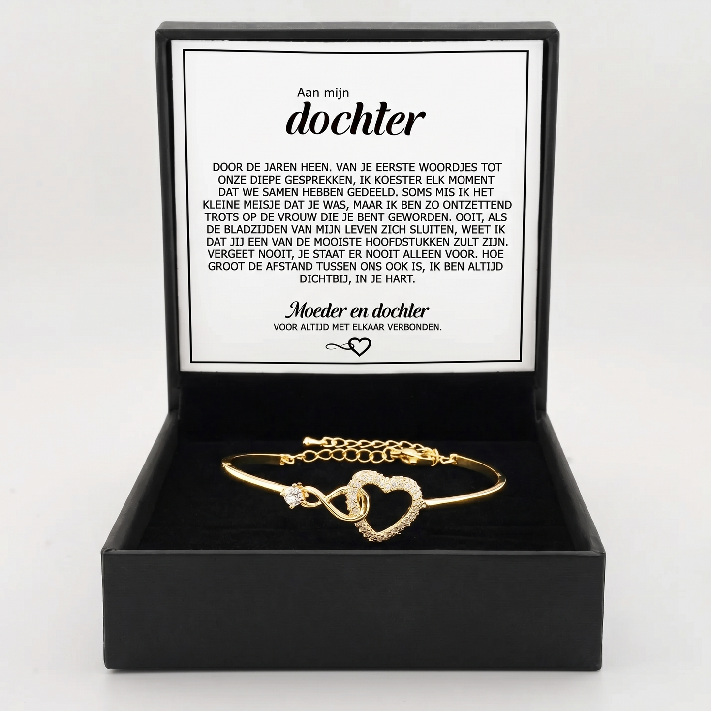 "Aan mijn dochter" voor altijd verbonden-armband
