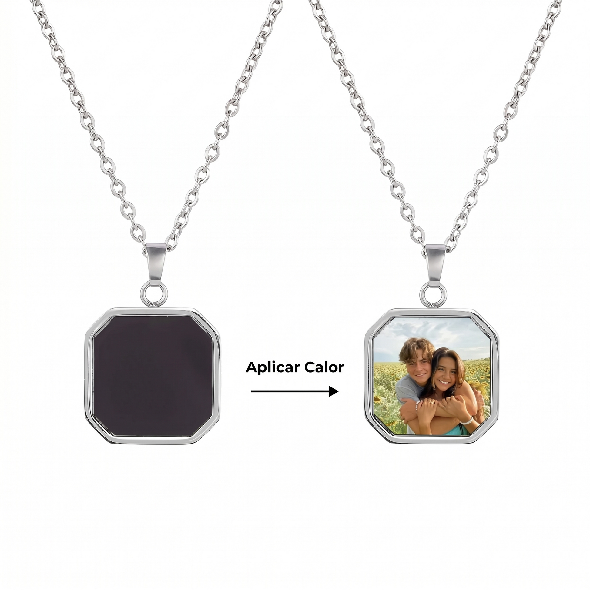 Collar con foto oculta