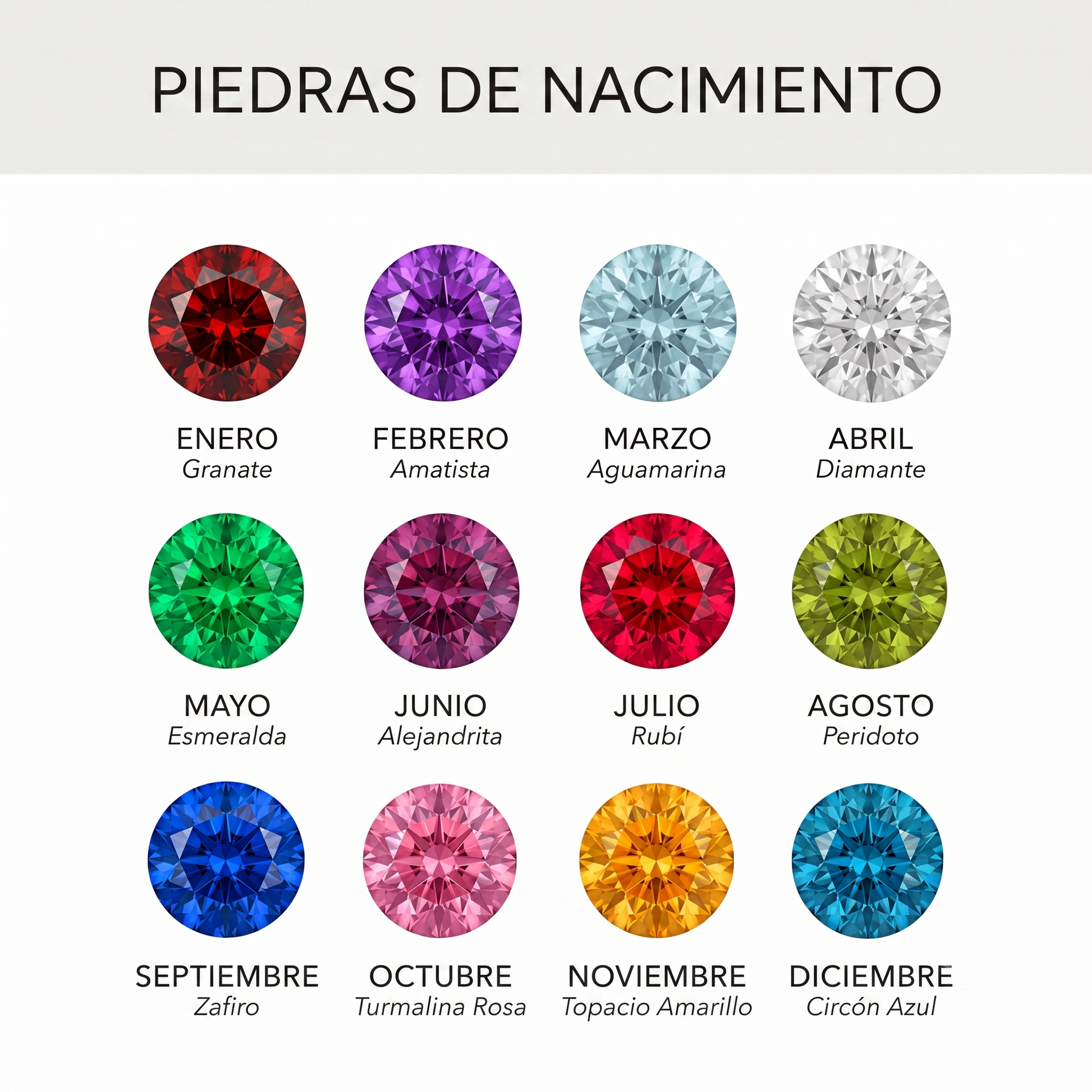 Anillo Ajustable con Inicial y Piedra de Nacimiento