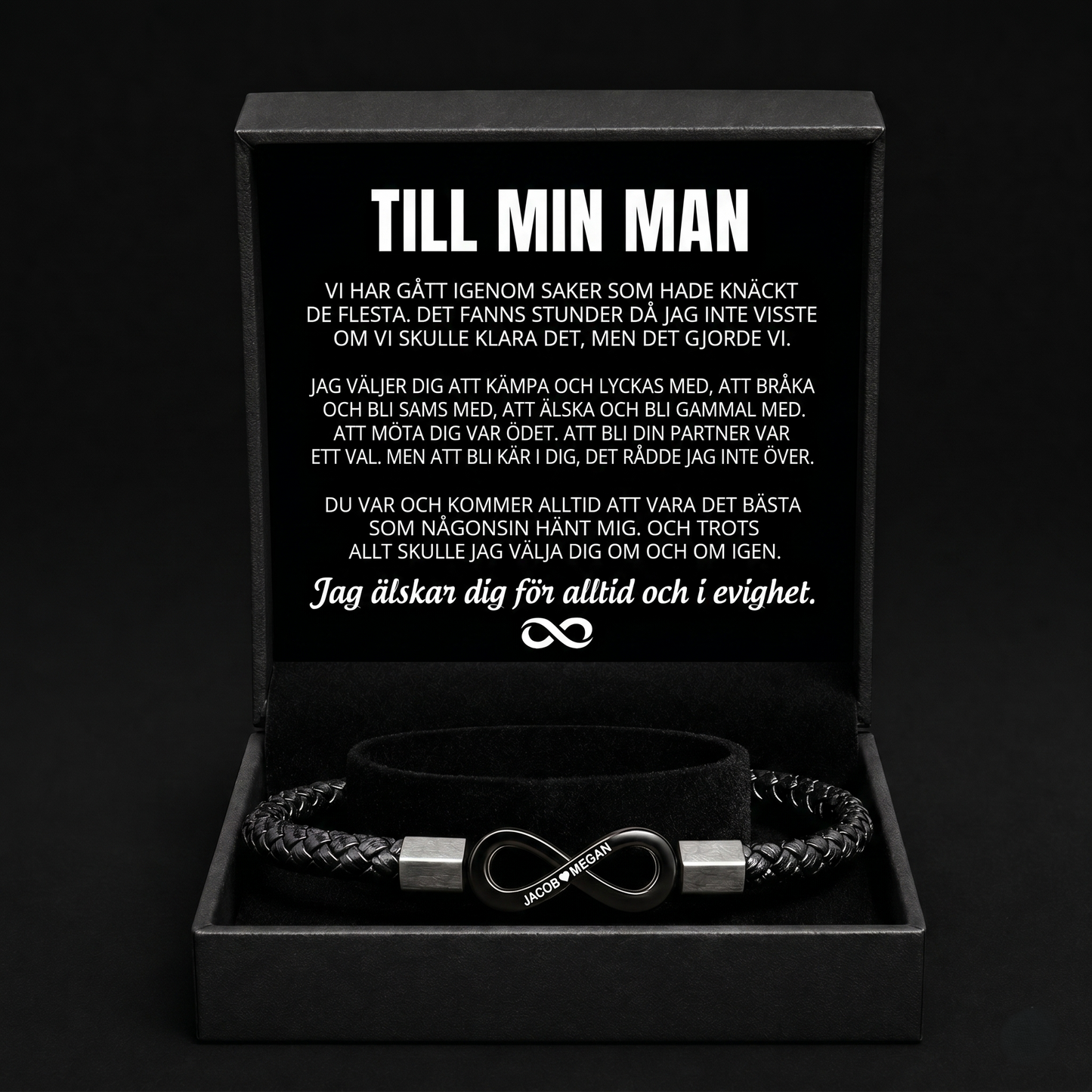 Personligt armband "Till min man"