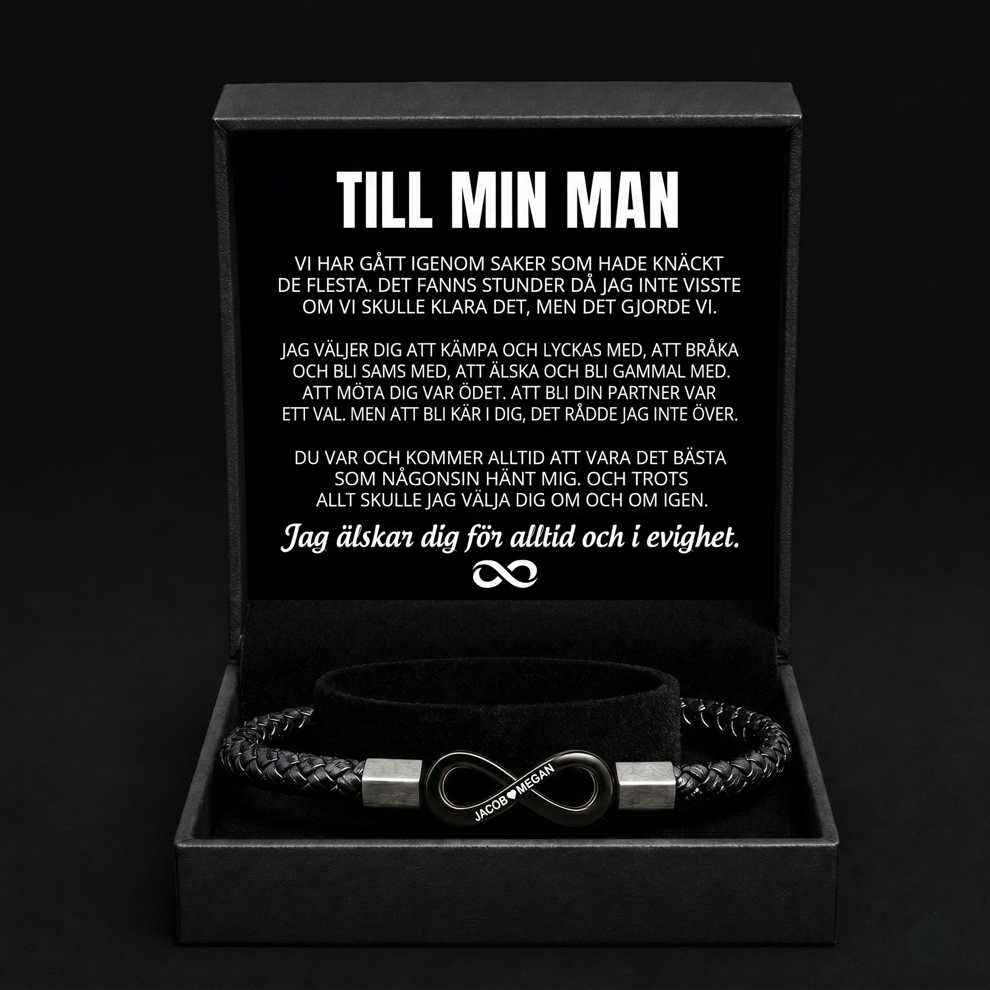 Personligt armband "Till min man"