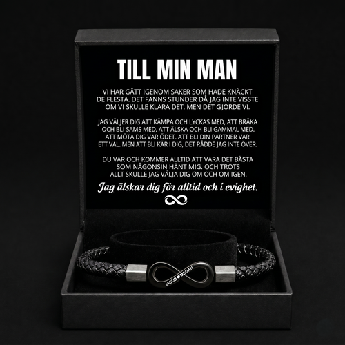 Personligt armband "Till min man"
