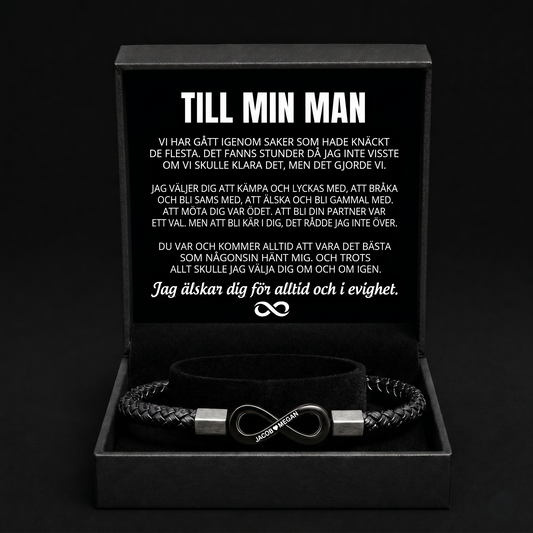 Personligt armband "Till min man"