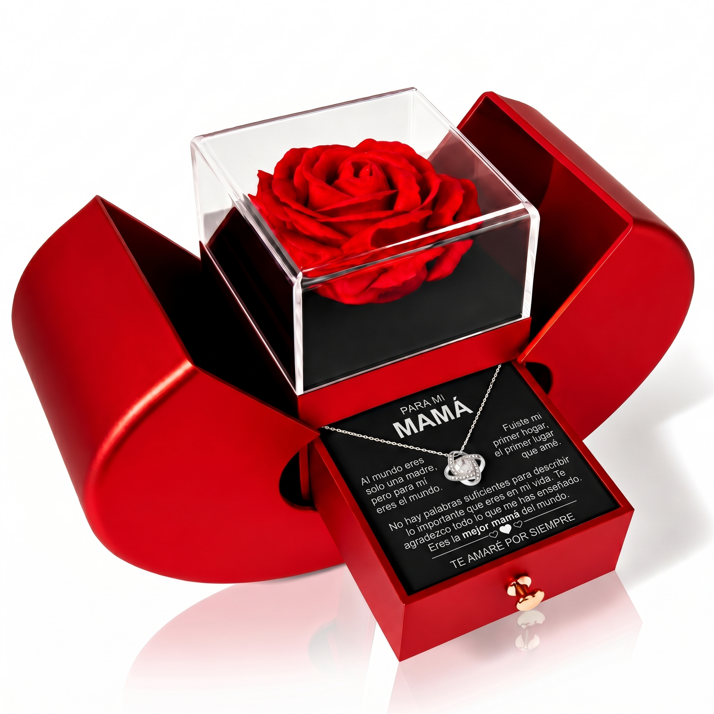 Forever Necklace in Eternal Rose Apple Gift Box