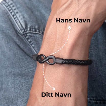 Personlig armbånd «Til min mann»