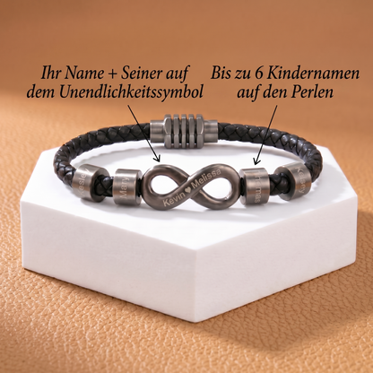 Infinity-Armband mit Gravur