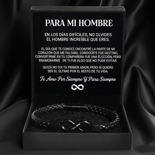 “Para mi hombre” Pulsera grabada