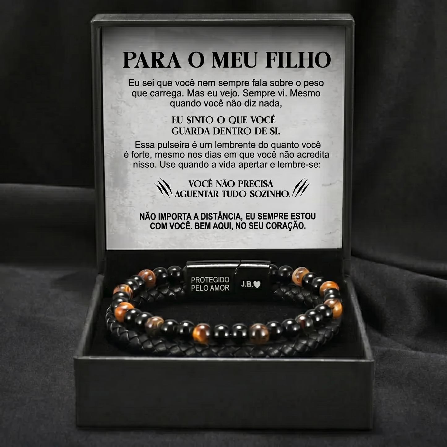 Escudo do Filho – Pulseira de Olho de Tigre
