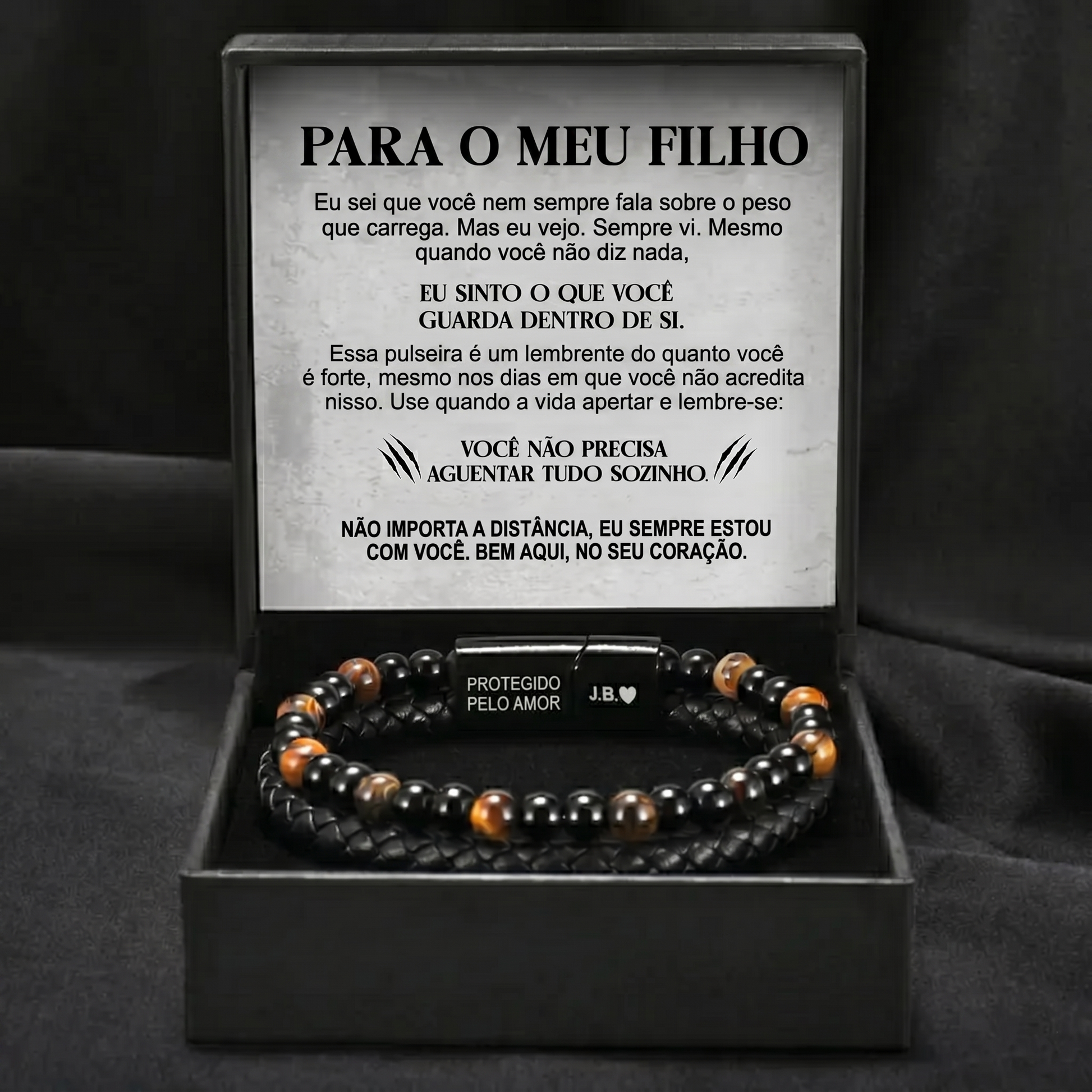 Escudo do Filho – Pulseira de Olho de Tigre