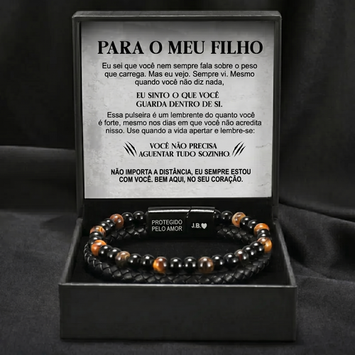 Escudo do Filho – Pulseira de Olho de Tigre