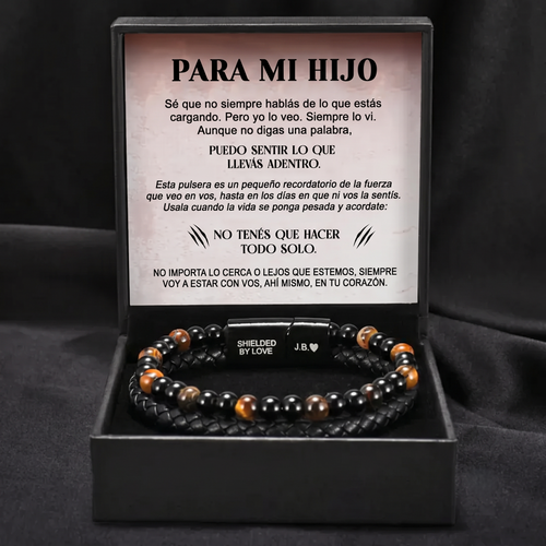 Pulsera Ojo de Tigre "El Escudo de tu Hijo"