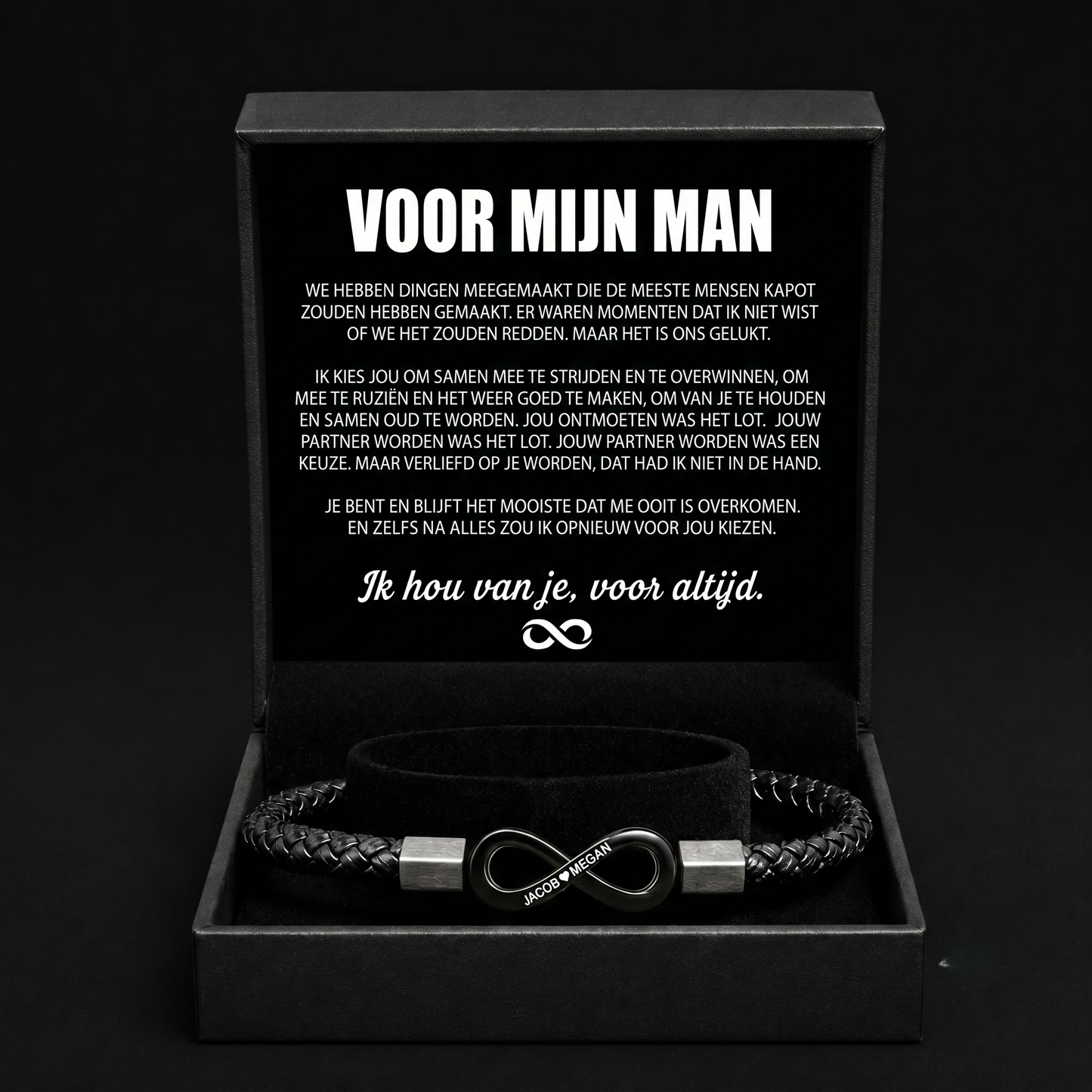 Gepersonaliseerde Armband "Voor Mijn Man"