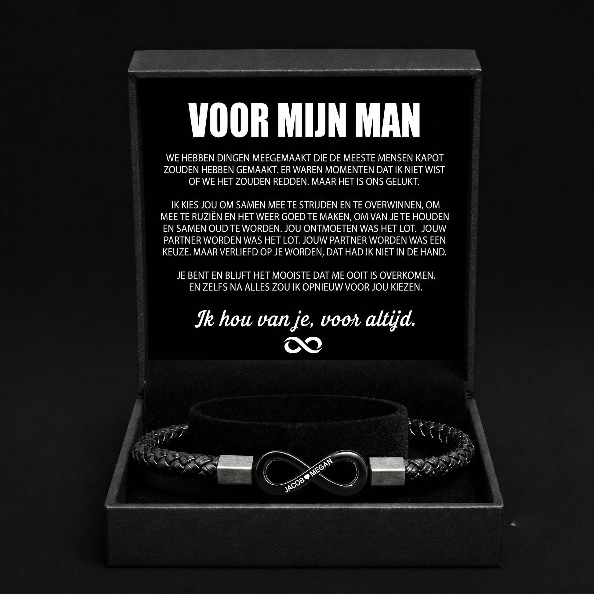 Gepersonaliseerde Armband "Voor Mijn Man"