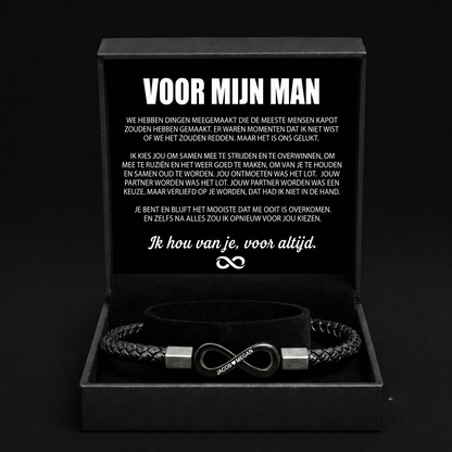 Gepersonaliseerde Armband "Voor Mijn Man"