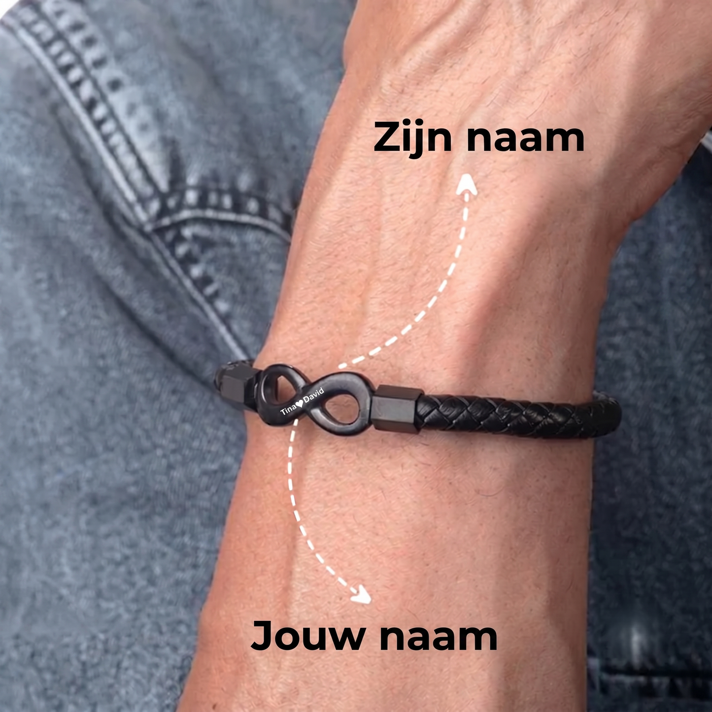 Gepersonaliseerde Armband "Voor Mijn Man"