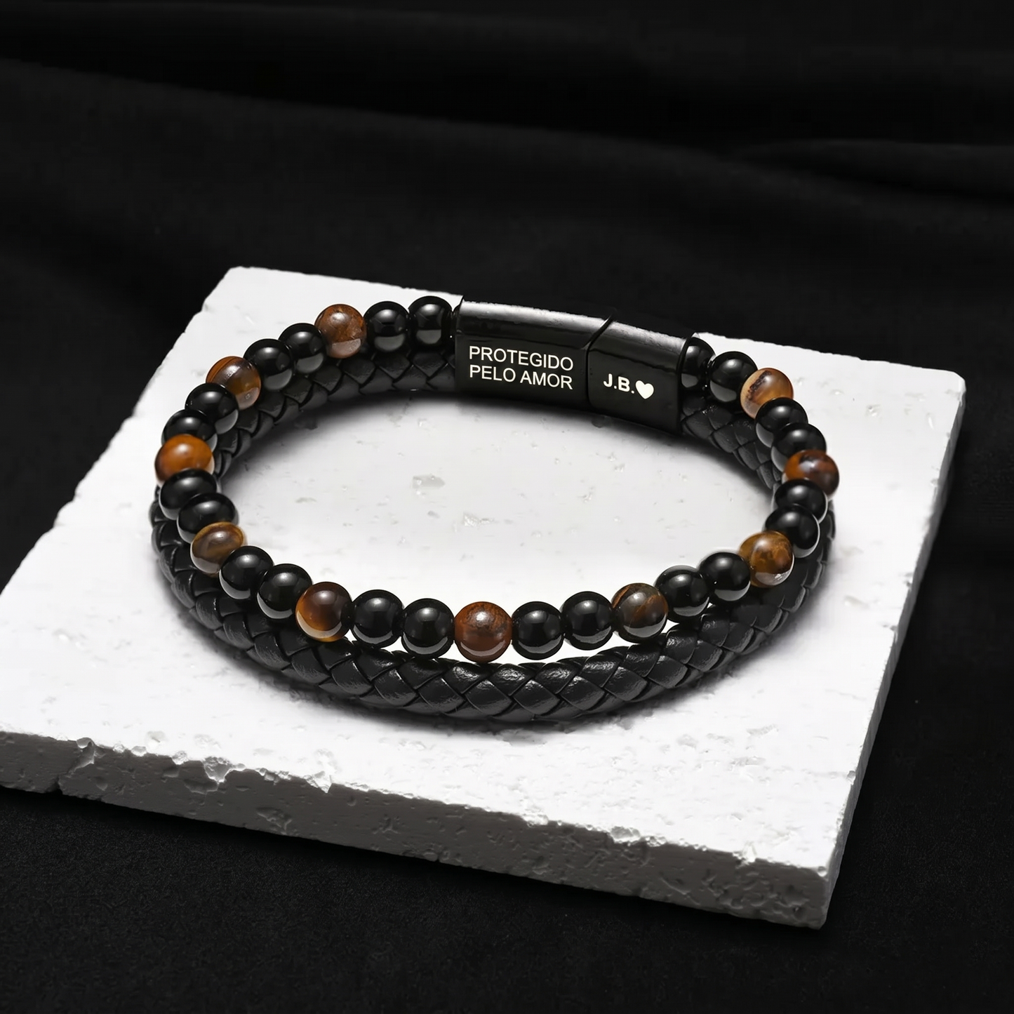 Escudo do Filho – Pulseira de Olho de Tigre